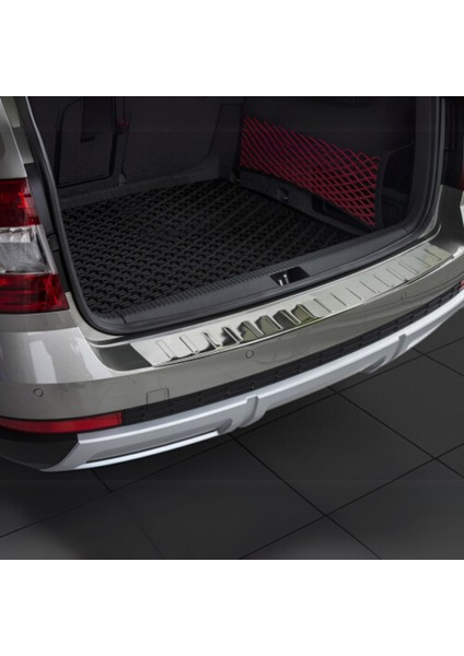 Skoda Octavia (A7) Arka Tampon Eşiği - Krom Taşlı | 2013-2019 Arası, SD modelleri