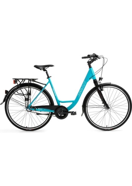 Ramona-24 Kadın Şehir Bisikleti 53CM V 28 Jant 3 Vites Turkuaz Pembe