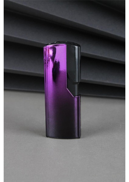 Gazlı Özel Tasarım Çakmak Mor 24SMC061R05