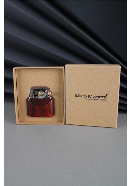 Özel Tasarım Benzinli Çakmak Kahverengi 24CSM090TR001 indirimleri