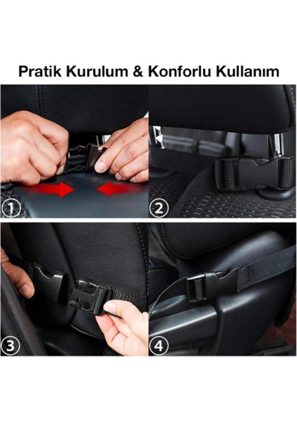 2 Adet Set Araç Içi Arka Koltuk Için 8 Bölmeli Organizer, Su Geçirmez, Kolay Temizlenir Eşya Düzenleyici
