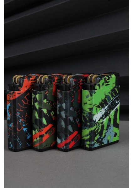 Çift Alevli Özel Tasarım Pürmüz ve Normal Ateş Turuncu Gazlı Çakmak - 25CAK131M08 modelleri