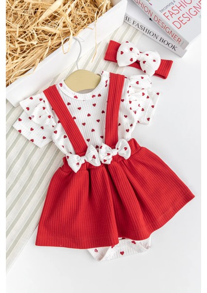 Kız Bebek Fiyonklu Bandanalı Yazlık %100 Pamuk Şık Elbise Etek Jile Dogum Günü Özel Gün Takım