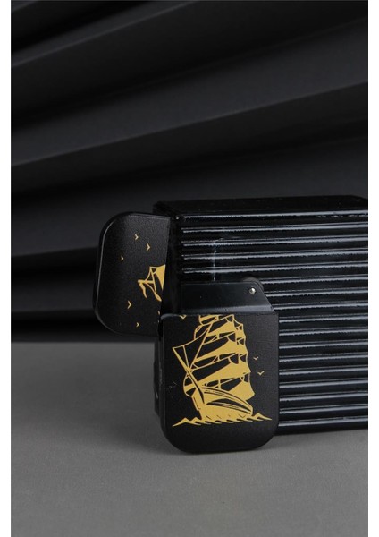 Kapaklı Baskılı Tasarım Siyah Gazlı Çakmak - 25CAK132TC04 fiyatları