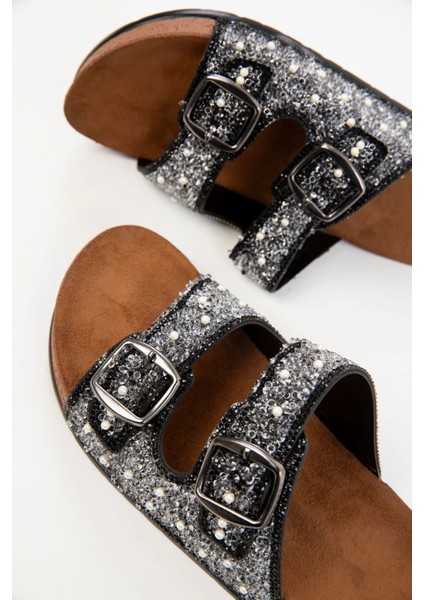 Yazlık Kadın Ortopedik Taşlı Havuz Günlük Çift Tokalı Terlik indirimleri