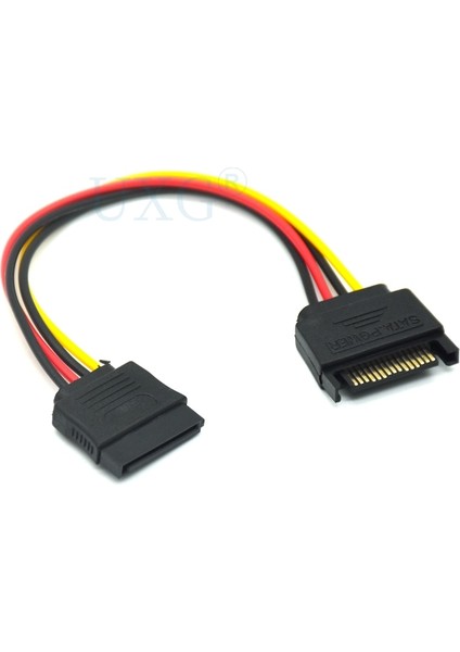 Sata 15PIN Erkek Kadın Sata Sabit Disk Güç Uzatma Genişletici Cabo Kablosu HDD SSD Güç Kabloları 20 cm (Yurt Dışından) modelleri