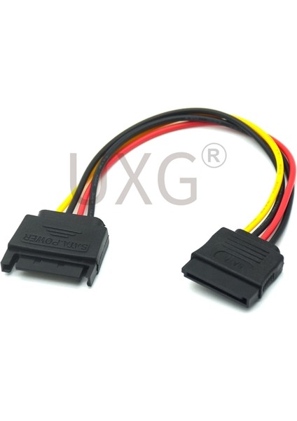 Sata 15PIN Erkek Kadın Sata Sabit Disk Güç Uzatma Genişletici Cabo Kablosu HDD SSD Güç Kabloları 20 cm (Yurt Dışından) fırsatları