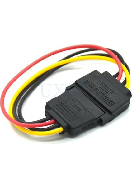 Sata 15PIN Erkek Kadın Sata Sabit Disk Güç Uzatma Genişletici Cabo Kablosu HDD SSD Güç Kabloları 20 cm (Yurt Dışından) indirimleri