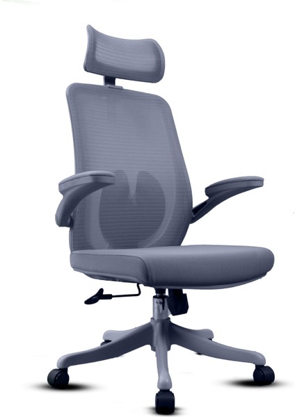 Sakura Gri Trend Konforlu Fileli Terletmeyen Döner Ergonomik Ofis Çalışma Koltuğu