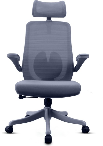 Sakura Gri Trend Konforlu Fileli Terletmeyen Döner Ergonomik Ofis Çalışma Koltuğu