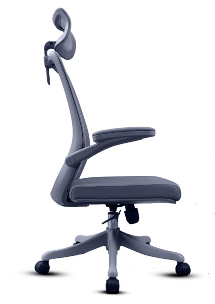 Sakura Gri Trend Konforlu Fileli Terletmeyen Döner Ergonomik Ofis Çalışma Koltuğu