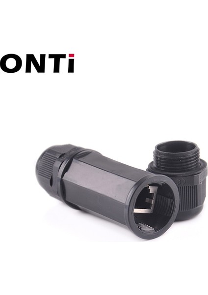 Onti RJ45 Su Geçirmez Konnektör IP67 Ethernet Ağ Kablosu Konektörü Çift Kafa Adaptörü Çoğaltıcı Uzatma Cat5 6 7 8P8C (Yurt Dışından) modelleri