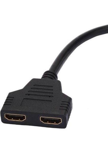 En Kablo HDMI Uyumlu Ayırıcı Kablo 1 Erkek - Çift HDMI 2 Dişi Y Ayırıcı Adaptör HDMI Hd LED LCD Tv 30 cm (Yurt Dışından)