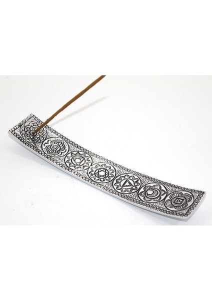 Metal Kayık 7 Çakra (Chakra) Tütsülük
