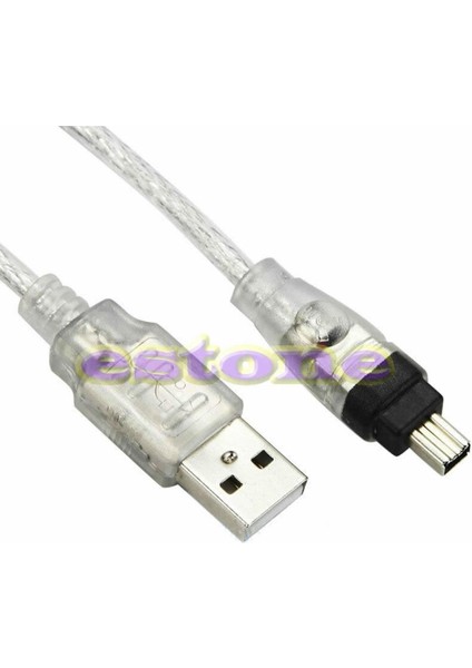 Tablet-Ootdty 5 Ft Usb'den Firewire Ieee 1394 4 Pin Ilink Adaptör Kablosu-Sata'ya USB (Yurt Dışından)