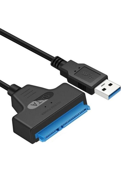 USB 3.0 Sata Sabit Disk Adaptörü Için 2.5 Inç SSD HDD Adaptör Kablosu Dönüştürücü Süper Hızlı USB 3.0 Sata 22 Pin (Yurt Dışından)