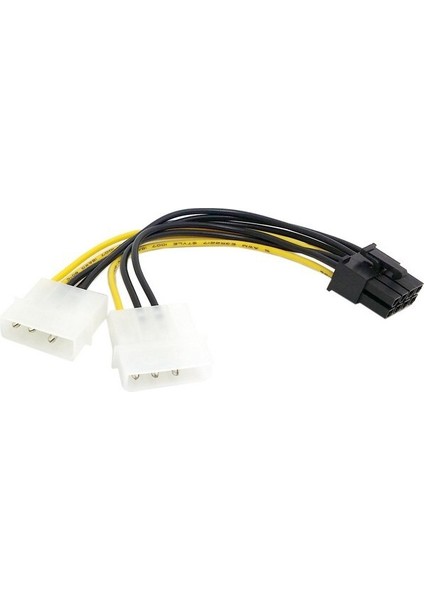 Inç 2 x Molex 4 Pin - 8-Pin Pcı Express Ekran Kartı Pci-E Atx Psu Güç Dönüştürücü Kablosu - Molex - Pcie 8 Pin Adaptör 1 Adet (Yurt Dışından) fırsatları