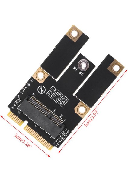 Yeni M.2 Ngff Anahtar A'dan Mini Pcı-E Adaptörüne Pcı Express Kablosuz Wifi Kart Adaptörü (Yurt Dışından)