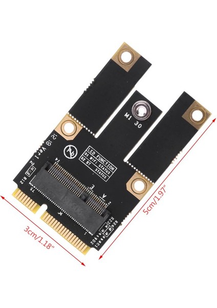 Yeni M.2 Ngff Anahtar A'dan Mini Pcı-E Adaptörüne Pcı Express Kablosuz Wifi Kart Adaptörü (Yurt Dışından)