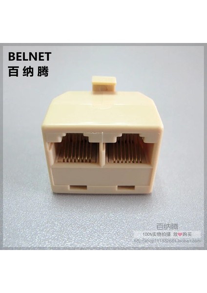 RJ45 Uzatma Kablosu 1'den 2'ye Adaptör Bir Erkekten Iki Dişiye Jak Ağ Konektörü Tişört Kafası Düz Ethernet Genişletici (Yurt Dışından) fırsatları