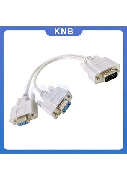 Yeni 1 Pc - 2 VGA Svga Monitör Erkek - 2 Çift Dişi Y Adaptör Splitter Kablosu 15 Pin (Yurt Dışından) fiyatları