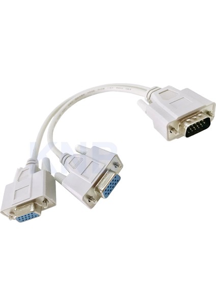 Yeni 1 Pc - 2 VGA Svga Monitör Erkek - 2 Çift Dişi Y Adaptör Splitter Kablosu 15 Pin (Yurt Dışından) modelleri