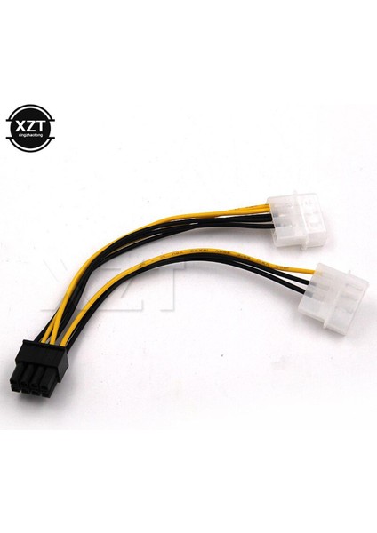 Pci-E Atx Psu Güç Dönüştürücü Kablosu - Molex'ten Pcie'ye 8 Pinli Adaptör 6 Inç 2 x Molex 4 Pinli 8-Pinli Pcı Express (Yurt Dışından)