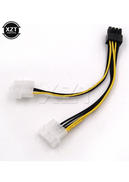 Pci-E Atx Psu Güç Dönüştürücü Kablosu - Molex'ten Pcie'ye 8 Pinli Adaptör 6 Inç 2 x Molex 4 Pinli 8-Pinli Pcı Express (Yurt Dışından)