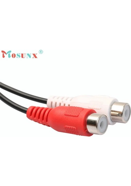 Mosunx Gelişmiş 2018 Rca Fono Y Splitter Kablosu 2 Kadın - Erkek Ses Kurşun Adaptör Konnektörü 1 Adet (Yurt Dışından) fırsatları