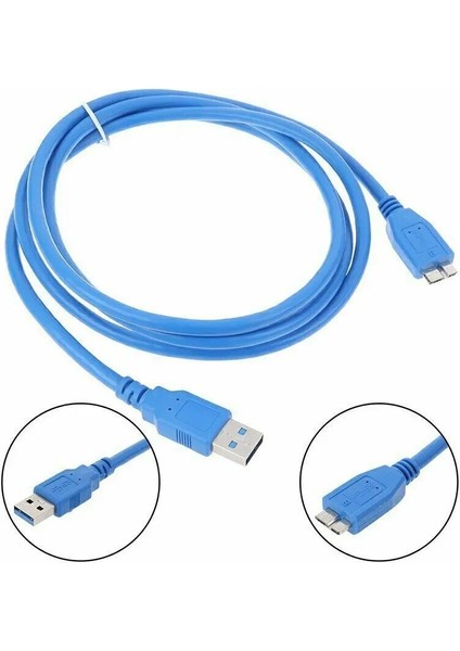 Yeni USB 3.0 Superspeed Erkek - HDD Sabit Disk Için Mikro B Veri Kablosu 1m (Yurt Dışından) fırsatları