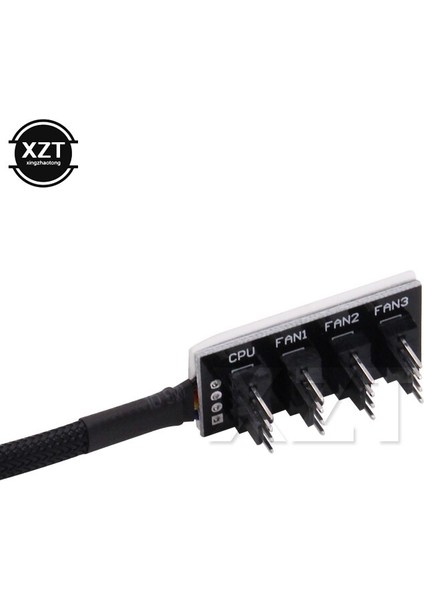 1 Adet Ana Bilgisayar Kasası Pc Soğutucu Soğutma Fanı Güç Kablosu 1 Kadın 4 Erkek 4pin Soket Hub Splitter Kablosu 3pin 4pin Pwm Soğutma Fanı (Yurt Dışından)
