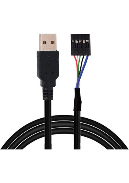 USB 2.0 A Erkek Bağlantı Dupont 5-Pin Dişi Şasi Anakart Kablosu Masaüstü Bilgisayar Ana Bilgisayarı Için 50 cm (Yurt Dışından)