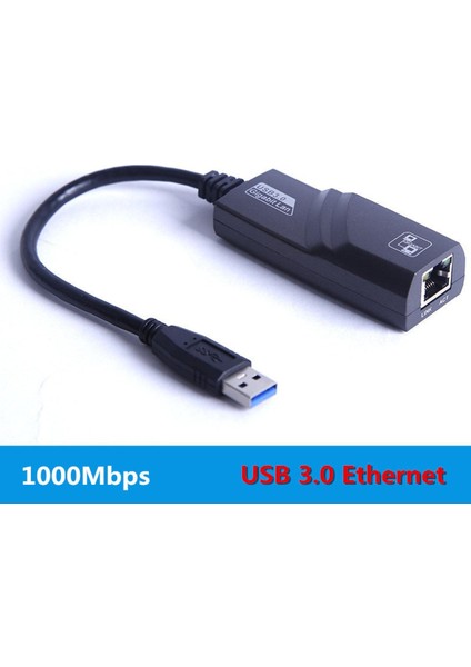 Kablolu USB 3.0 - Gigabit Ethernet RJ45 Lan (10/100/1000) Mbps Ağ Adaptörü Ethernet Ağ Kartı Pc Için Satış (Yurt Dışından)