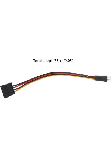4-Pin Fdd Disket Erkek 15-Pin Sata Dişi Dönüştürücü Adaptör Güç Kablosu Kablosu R9UA (Yurt Dışından)