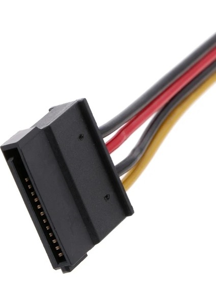 4-Pin Fdd Disket Erkek 15-Pin Sata Dişi Dönüştürücü Adaptör Güç Kablosu Kablosu R9UA (Yurt Dışından)