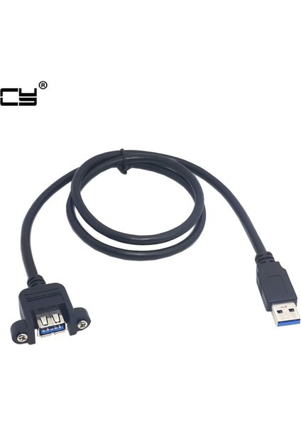 USB 3.0 A Tipi Erkek - Dişi Uzatma Kablosu Panel Montaj Vidalı 50CM (Yurt Dışından) fiyatları