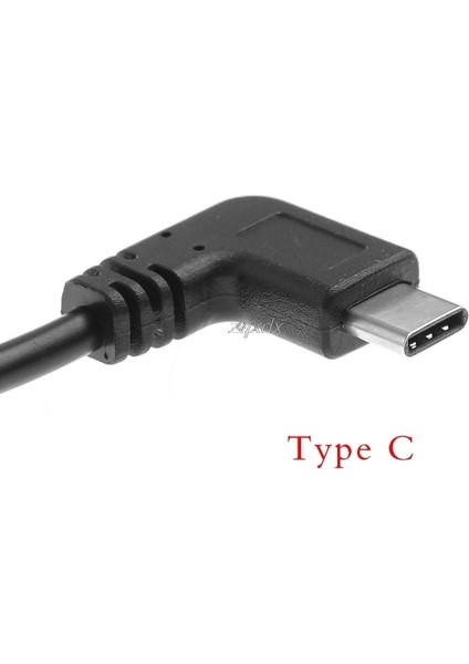 USB 3.1 Tip C 90 Derece Sağ Açı Erkek Mikro USB 2.0 Tip B Düz Dişi Dönüştürücü Adaptör Kablosu Uzatma Kablosu (Yurt Dışından) fırsatları