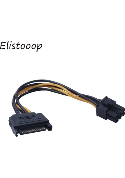 15 Pin 6 Pin Pcı Express Sata Güç Kablosu Pcı-E Sata Dönüştürücü Adaptör Güç Kablosu Atx Adaptör Yükseltici (Yurt Dışından)