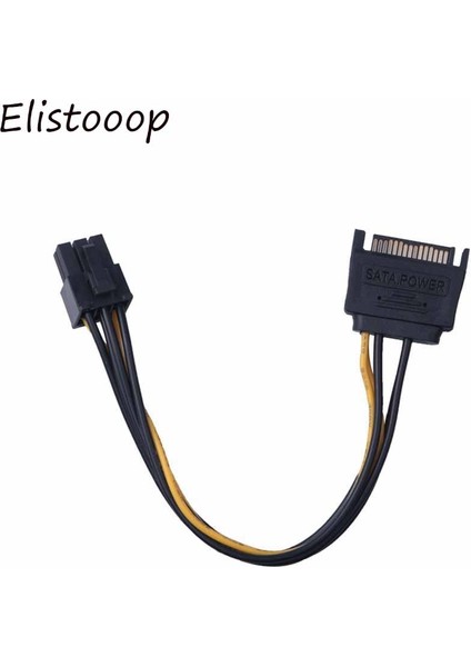 15 Pin 6 Pin Pcı Express Sata Güç Kablosu Pcı-E Sata Dönüştürücü Adaptör Güç Kablosu Atx Adaptör Yükseltici (Yurt Dışından)