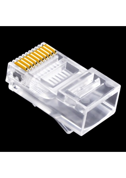 30 Adet 10P10C RJ45 RJ48 RJ50 CAT5E Utp Ethernet Konektörü Ağ Modüler Kristal Fiş 10-Pin Ağ Kablosu Konektörü (Yurt Dışından) fiyatları