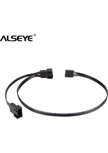 Alseye Pc Fan Adaptörü (2 Adet/grup) 3pin/4pin Pwm 300MM Fan Uzatma Kabloları Pc Soğutma Fanı (Yurt Dışından)