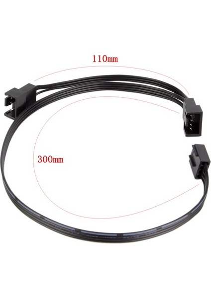 Alseye Pc Fan Adaptörü (2 Adet/grup) 3pin/4pin Pwm 300MM Fan Uzatma Kabloları Pc Soğutma Fanı (Yurt Dışından) modelleri