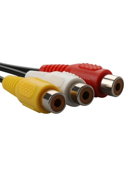 25 cm USB 2.0 Erkek 3 Rca Dişi Adaptör Ses Dönüştürücü Video Av A/v Kablosu Hdtv Tv Monitörü Dv Lotus Kablosu (Yurt Dışından) fiyatları