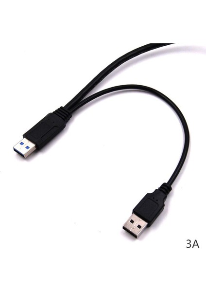 Yeni Sıcak Sata Veri Kablosu Usb2.0 + USB 3.0 Tip A'dan USB 3.0 A Erkek Y Kablo Konektörü Sabit Disk Için (Yurt Dışından)