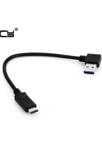 90 Derece Sağ Açı USB 3.0 Tip-A Erkek - Usb3.1 Tip-C Erkek USB Veri Senkronizasyon ve Şarj Kablosu Bağlantı Kablosu 20 cm (Yurt Dışından) fiyatları