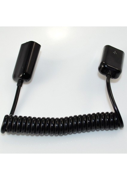 Yaylı Kablo Geri Çekilebilir Kablo Usb2.0 Çift Dişi USB Dişi - Bara USB Dişi-Usb Dişi Kablo 1m (Yurt Dışından)