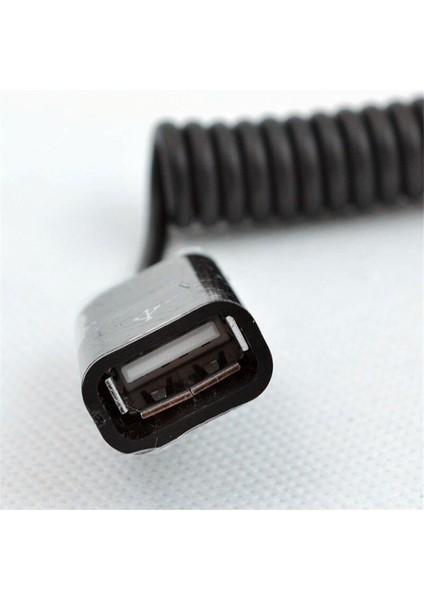 Yaylı Kablo Geri Çekilebilir Kablo Usb2.0 Çift Dişi USB Dişi - Bara USB Dişi-Usb Dişi Kablo 1m (Yurt Dışından)