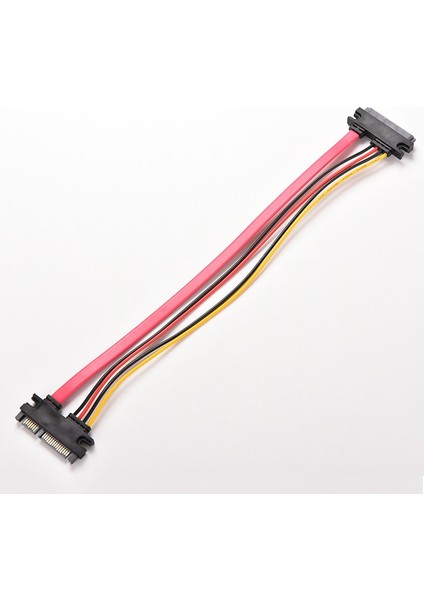 Jetı 1 Adet 30 cm 22PIN Sata Kablosu Erkek Kadın 7 + 15 Pin Seri Ata Sata Veri Güç Combo Uzatma Kablosu Konektörü Dönüştürücü (Yurt Dışından)