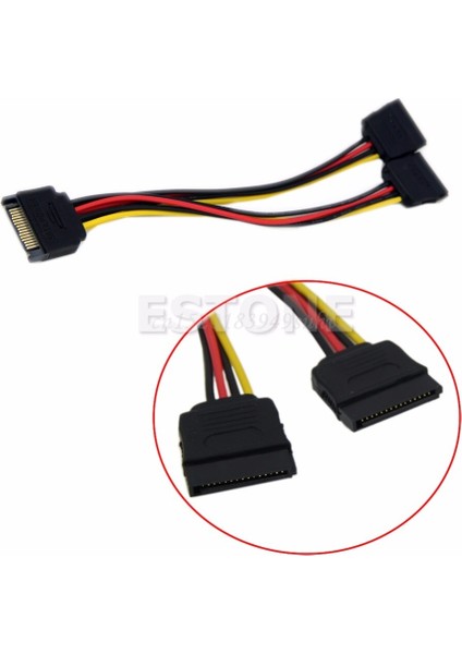 20CM Sata Güç T/y Ayırıcı Uzatma Kablosu Adaptörü - L059 Yeni Sıcak (Yurt Dışından) fiyatları