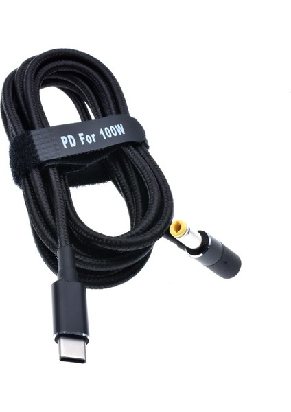 100 W USB Tip C 5.5x2.5mm Erkek Tak Dönüştürücü USB C Pd Şarj Cihazı Dc Şarj Kablosu Kablosu Asus Lenovo Toshiba Dizüstü Bilgisayar 1.8 M (Yurt Dışından)